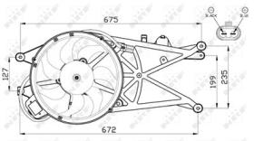 PARTES AIRE ACONDICIONADO 47489 - VENTILADOR OPEL MERIVA 1.7D 03-0X0X0