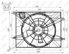 PARTES AIRE ACONDICIONADO 47561 - VENTILADOR KIA OPTIMA 2.0 10-0X0X0