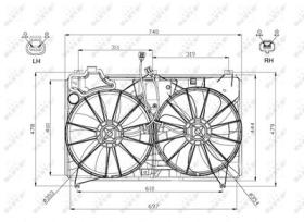 PARTES AIRE ACONDICIONADO 47577 - VENTILADOR TOYOTA CAMRY 2.4 06-0X0X0