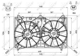 PARTES AIRE ACONDICIONADO 47581 - VENTILADOR LEXUS LS 4.6 07-0X0X0