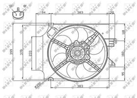 PARTES AIRE ACONDICIONADO 47748 - VENTILADOR FORD TRANSIT 2.0D 00-0X0X0