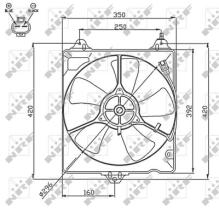 PARTES AIRE ACONDICIONADO 47753 - VENTILADOR TOYOTA AVENSIS 2.0D 98-0X0X0
