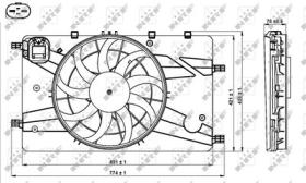 PARTES AIRE ACONDICIONADO 47757 - VENTILADOR OPEL ZAFIRA 10/2011> 0X0X0