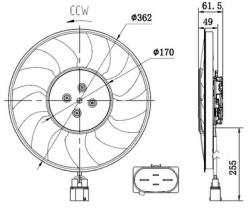 PARTES AIRE ACONDICIONADO 47917 - VENTILADOR AUDI A4 2.0D 15-0X0X0