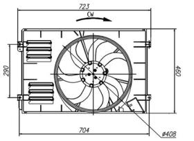 PARTES AIRE ACONDICIONADO 47925 - VENTILADOR VW GOLF 1.9D 04-0X0X0