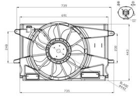 PARTES AIRE ACONDICIONADO 47951 - VENTILADOR OPEL ASTRA 1.4 16-0X0X0