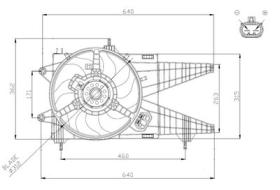 PARTES AIRE ACONDICIONADO 47963 - VENTILADOR FIAT PUNTO 1.9D 00-0X0X0